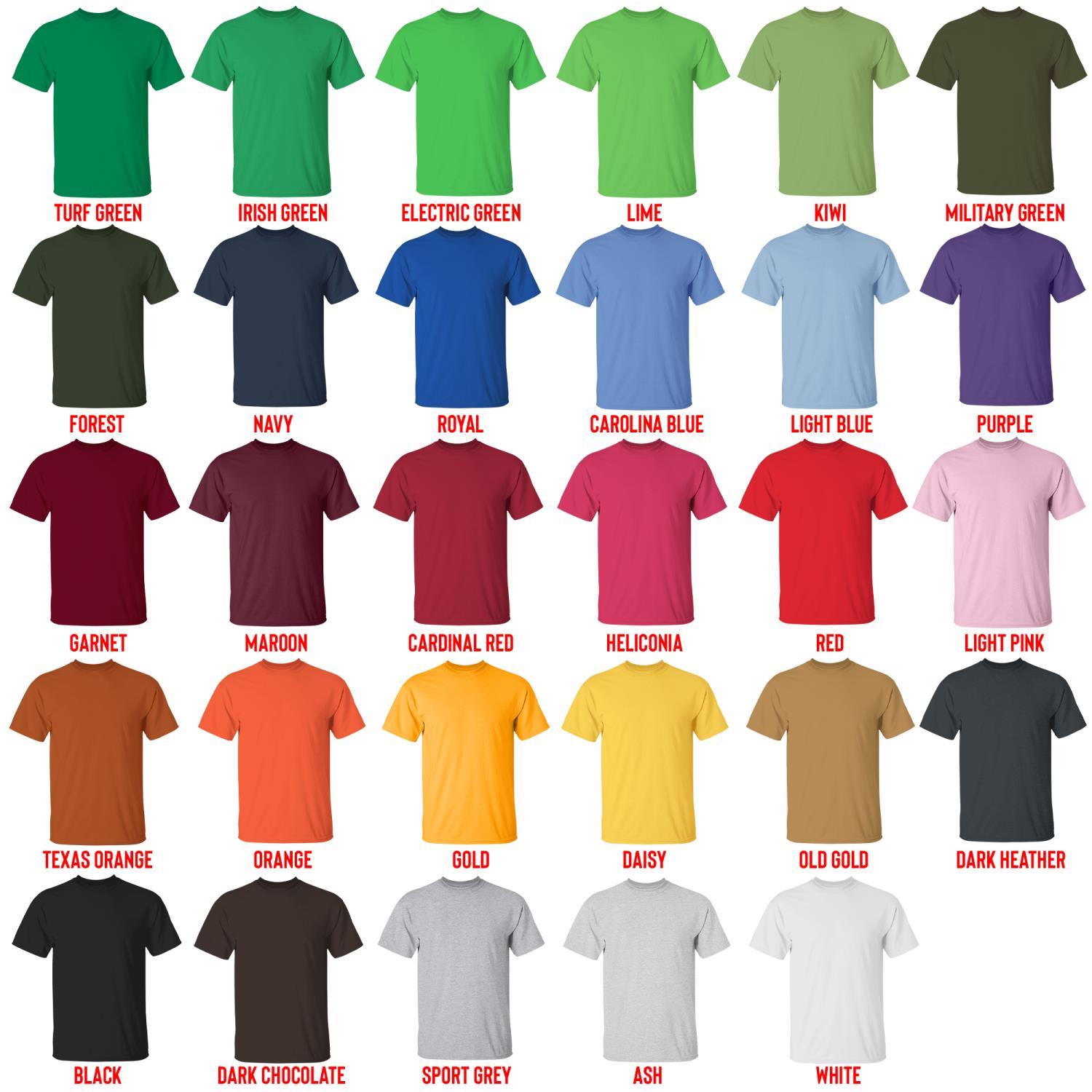t shirt color chart - Dark Souls Shop