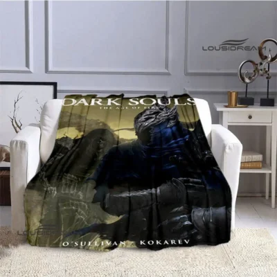 Dark Souls Blackened Soul Throw Blanket