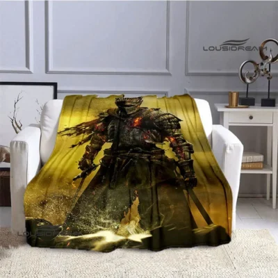Dark Souls Dark Crown Throw Blanket