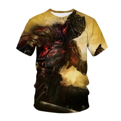 Dark Souls Midnight Skull 3D T-shirt