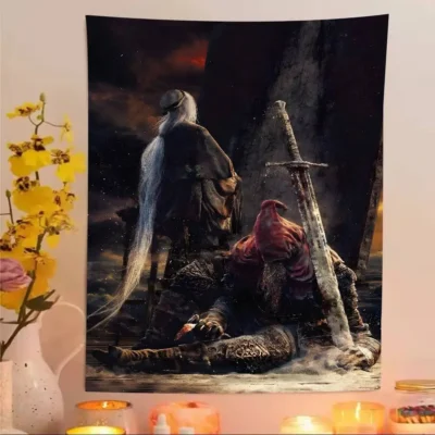 Dark Souls Crimson Eclipse Tapestry