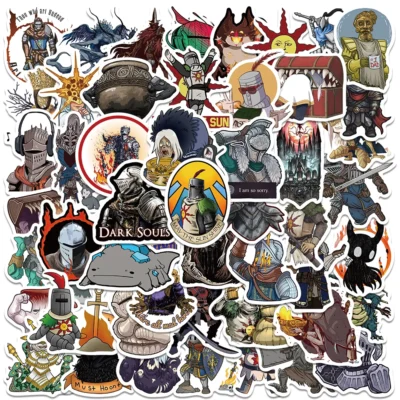 50pcs Cartoon Game Dark Souls Waterproof  Stickers
