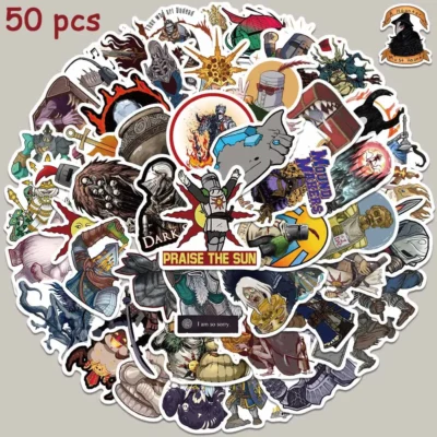 50pcs Cartoon Dark Soul Sticker