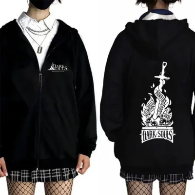 Game Dark Souls Graphic Zipper Hoodie