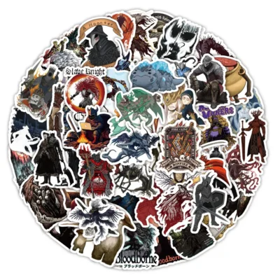 10/50PCS Funny Dark Soul Game Stickers