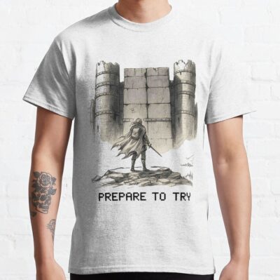 Dark Souls Aesthetic Pencil Sketch Warrior Art Fan Art T-Shirt