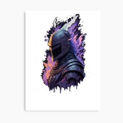 Purple Black Knight Poster