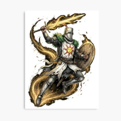 Solaire Of Astora Sunlight Warrior Portrait Poster