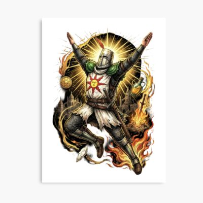 Praise The Sun Solaire Astora Knight Art Poster