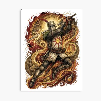 Astora Knight Solaire Praise The Sun Design Poster