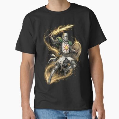 Solaire Of Astora Sunlight Warrior Portrait T-shirt