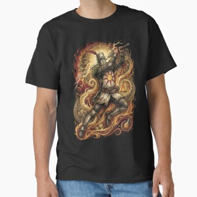 Astora Knight Solaire Praise The Sun Design T-shirt