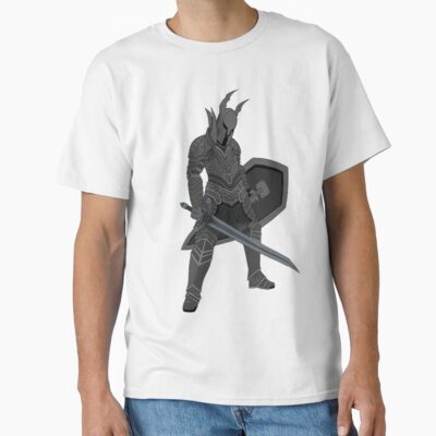 Black Knight Skull Dark Fantasy T-shirt
