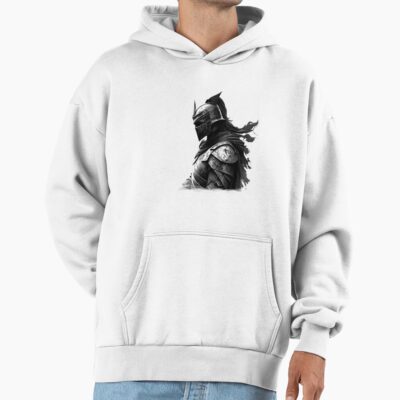Black Knight Abstract Gaming Art Hoodie