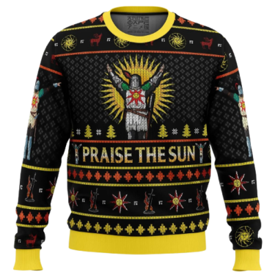 Dark Souls Praise The Sun Ugly Christmas Sweater