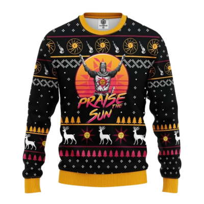 Dark Souls Praise The Sun Vintage Ugly Christmas Sweater