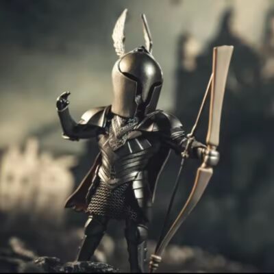 Black Knight Silver Action Figure