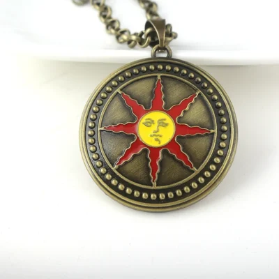 Hot Game Dark Souls 3 Sun Rider Solaire Necklace Jewelry