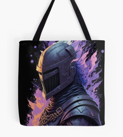 Purple Black Knight Tote Bag